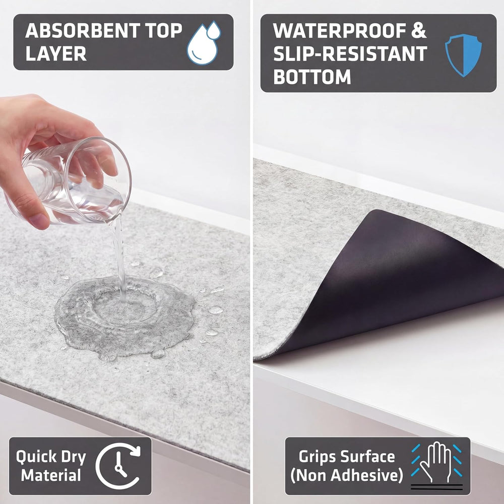 Drymate Premium Luxury Shelf & Drawer Liner, Thick Cushioned Fabric, Non-...