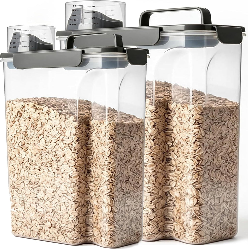 Komzon Rice Storage Containers, Airtight Cereal Containers Storage 20+10 lb E...