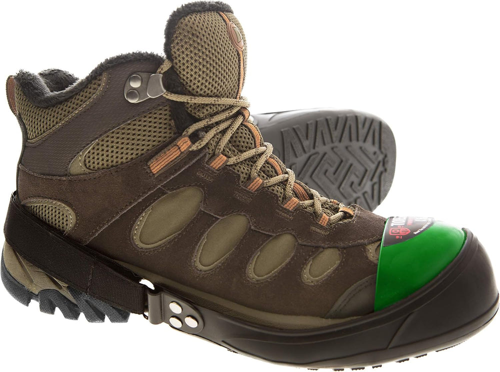 IMPACTO® TOES2GO Steel Toe Cap Overshoe Green Toe Lrg M13-16 - Protects Toe f...