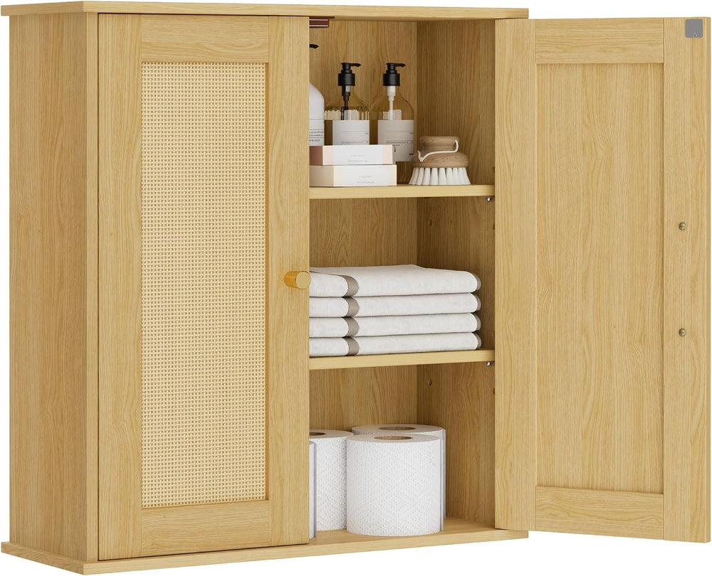 Bathroom Wall Cabinet, Medicine Cabinet with Adjustable Shelves