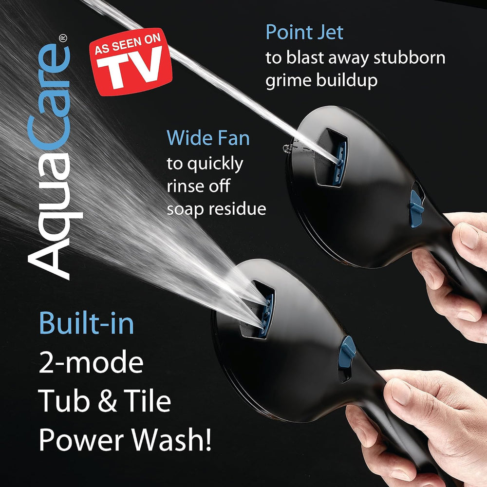 AquaCare High Pressure 8-mode Handheld Shower Head - Anti-clog Nozzles, Built...