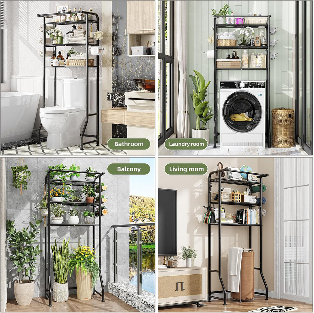 Simple Trending Over The Toilet Storage Cabinet, Metal Bathroom Shelf Organiz...