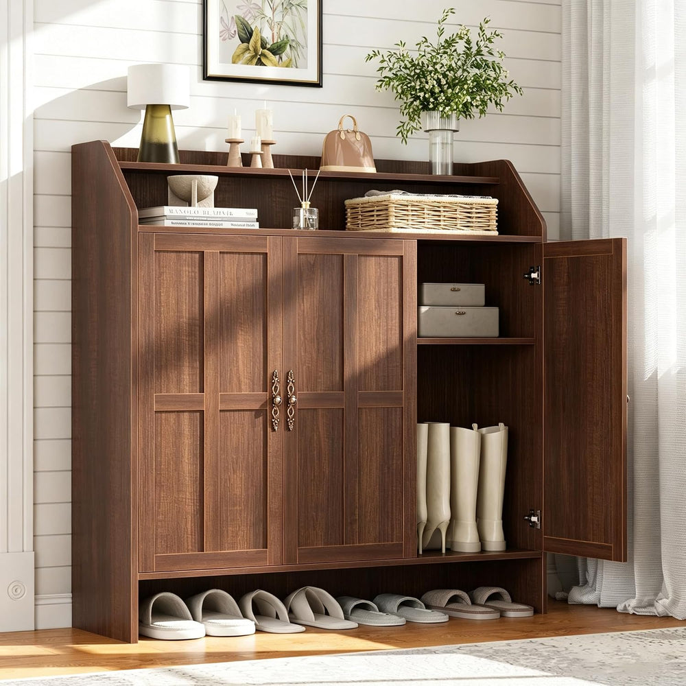 GarveeHome Shoe Storage Cabinet with 3 Doors