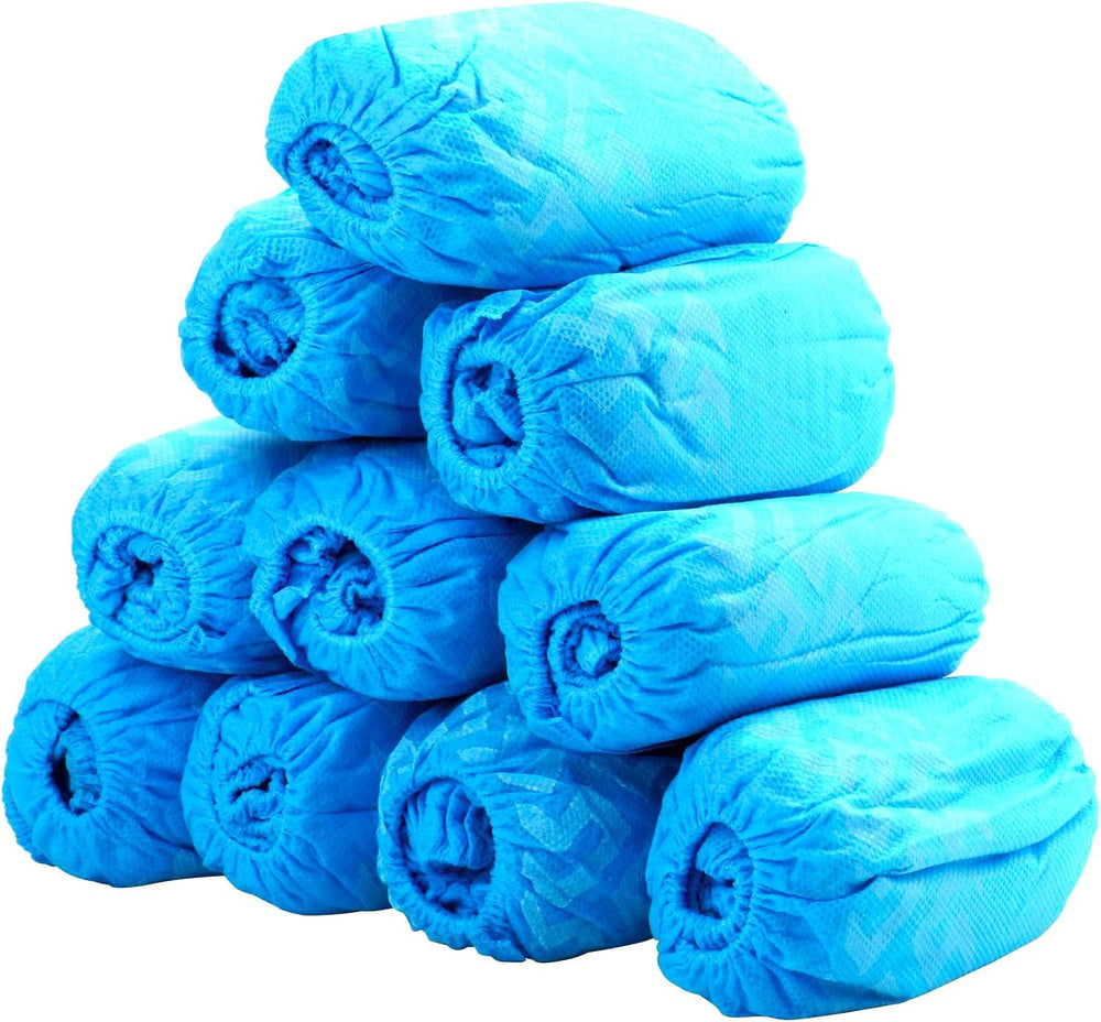 G & F Products Disposable Boot & Shoe Covers, Non-Slip, Blue, XL, 500...