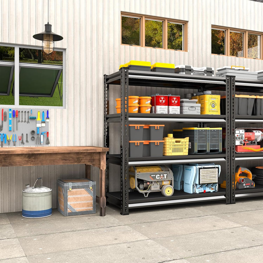 48" W Garage Shelving Heavy Duty, 1800LBS Loads Adjustable Garage Storag...