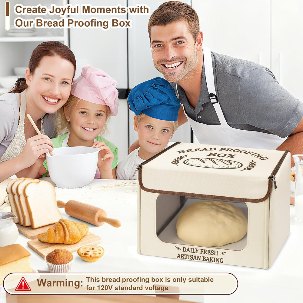 Antner Folding Bread Proofing Box with 70-131°F Temp Control & 99H Timer,...