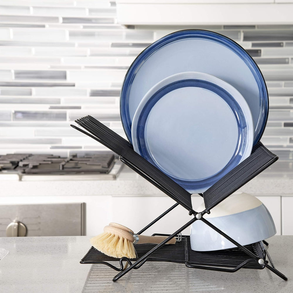 Better Houseware Folding Dish Drying Rack Space-Saving Dish Rack for Kitchen ...