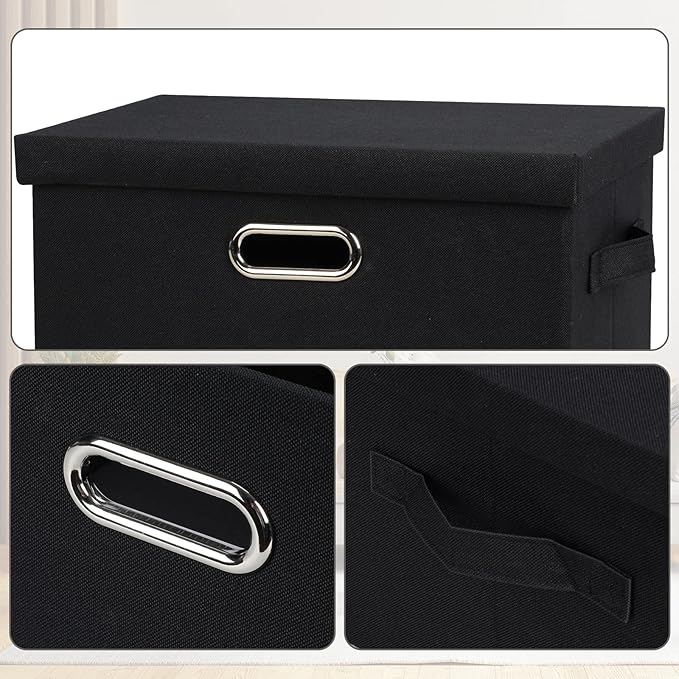 Medium 15" 21 Quart Collapsible Stackable Storage Bins