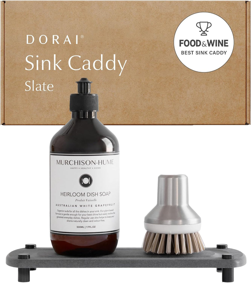 Dorai Home Stone Kitchen Sink Caddy - Diatomaceous Earth Sink Tray with Stain...