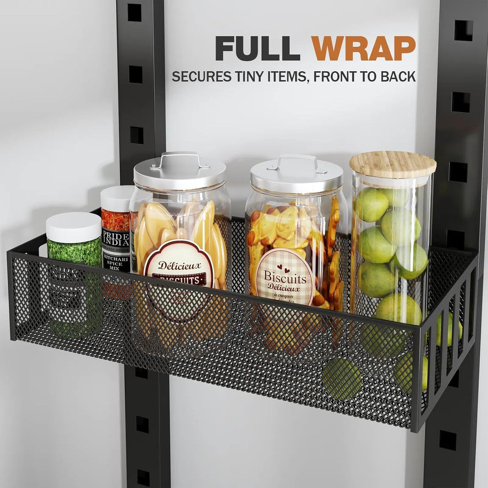 Over The Door Organizer, 8-Tier Heavy-Duty Metal Mesh Rack, Adjustable Large ...