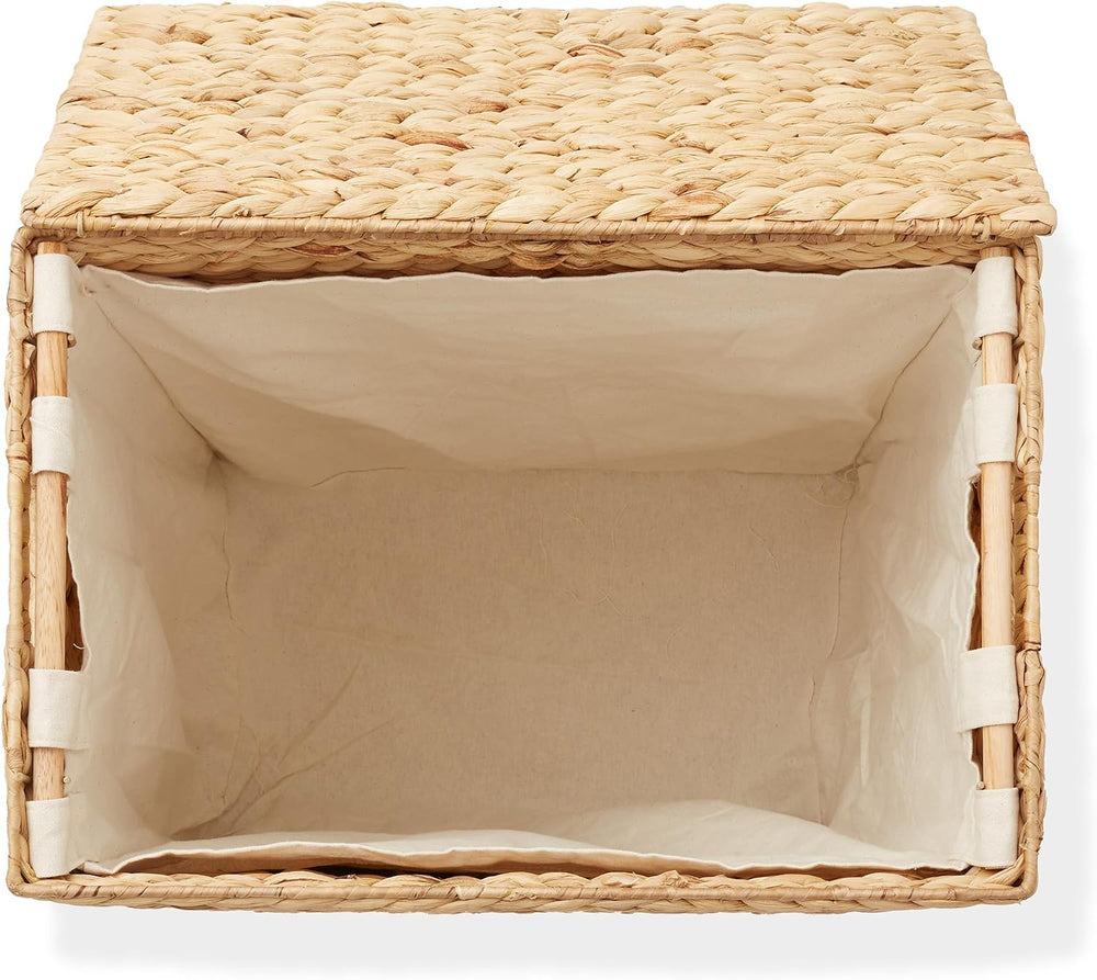 Casafield Large Laundry Hamper with Lid and Removable Liner Bag - Natural, Wo...