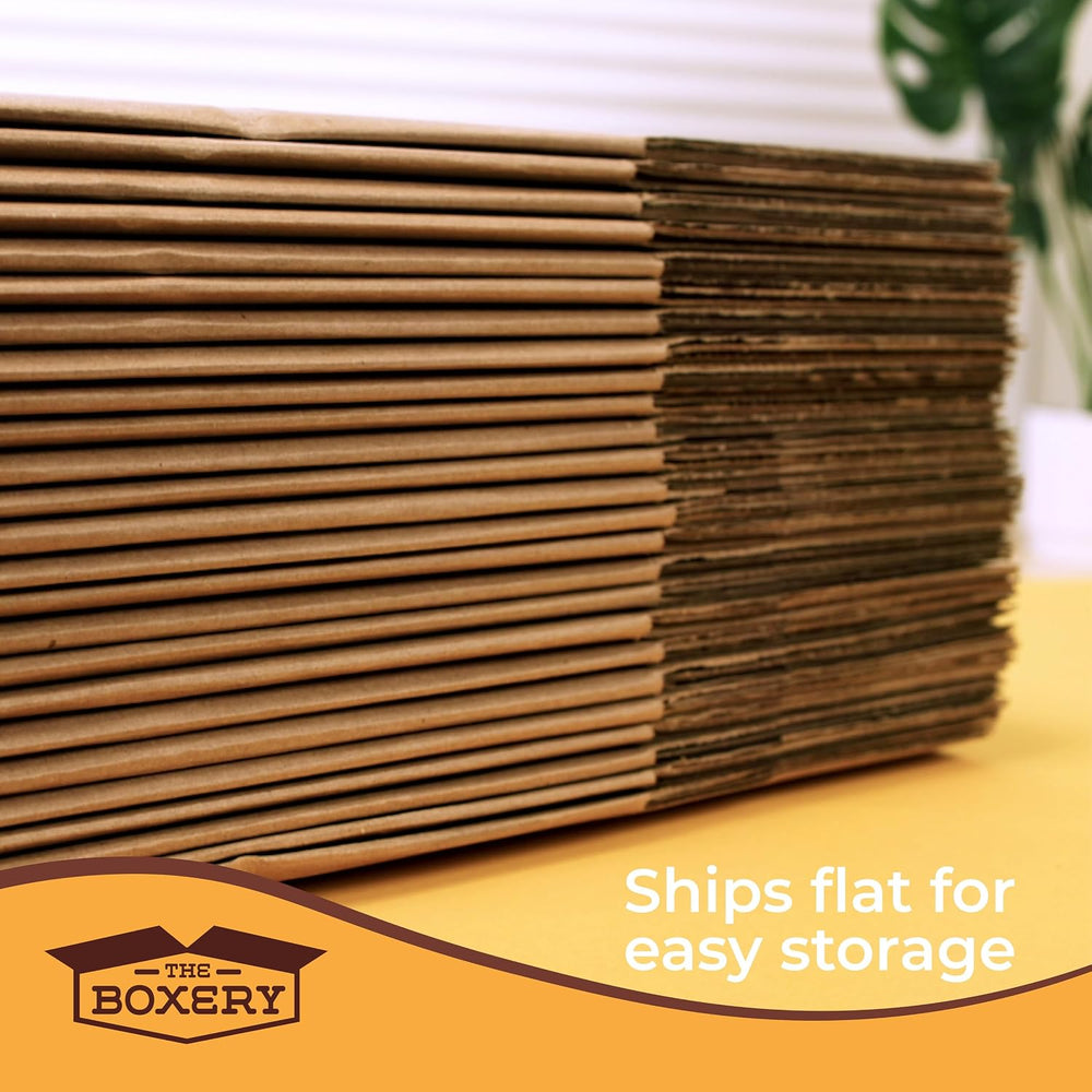 The Boxery 18"x16"x4" Corrugated Shipping Boxes 25-Pack