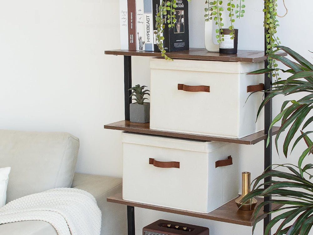 StorageWorks Fabric Storage Bins with Lids, Closet Storage Bins