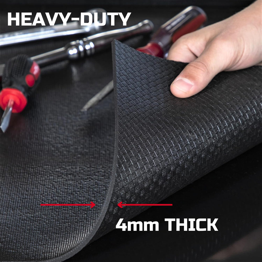 ONREVA Tool Box Liner 28 inch Wide x 22 ft Large, Thick Heavy Duty Toolbox Dr...