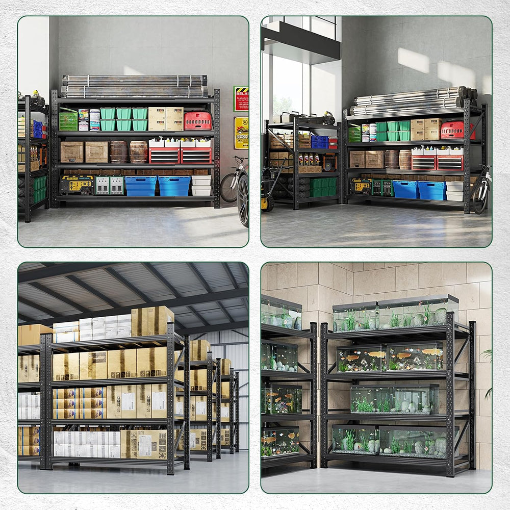 Letaya 3000LBS Storage Shelves Heavy Duty,70" H Garage Shelving Units, 4...