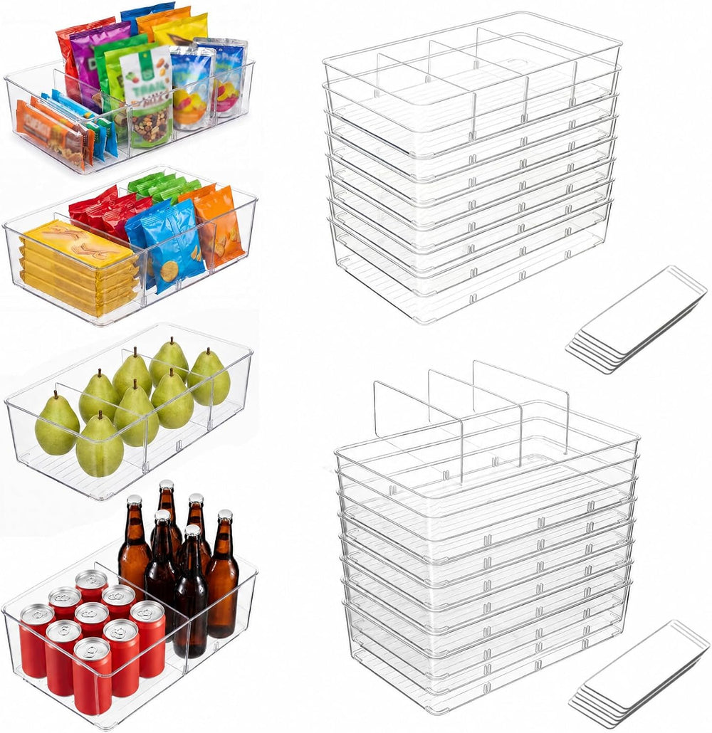 16 Pcs Snack Pantry Organizer Storage for Shelf,Large,Divider