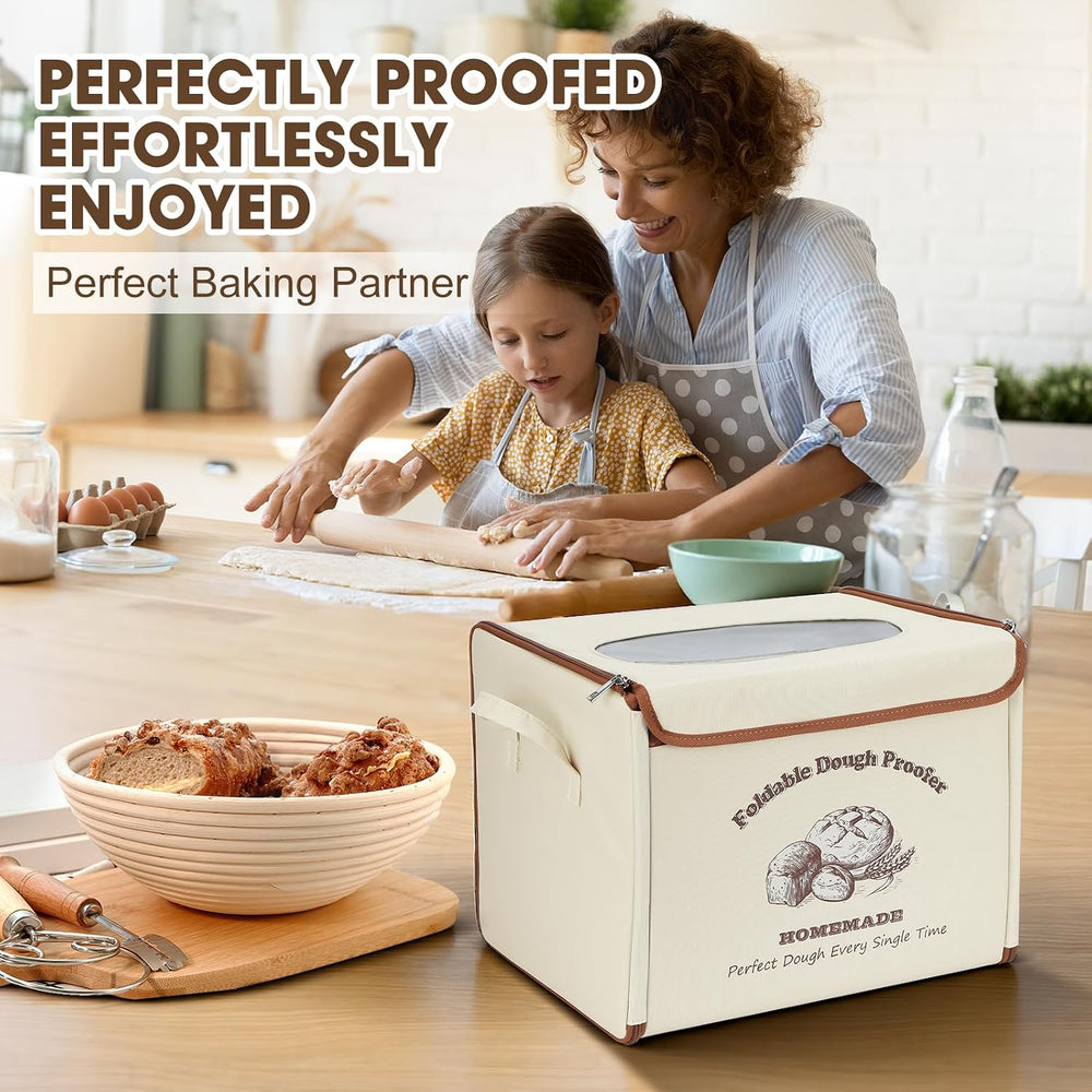 Foldable Bread Proofing Box, 70-122°F PID Dough Proofer with 1-24H Timer