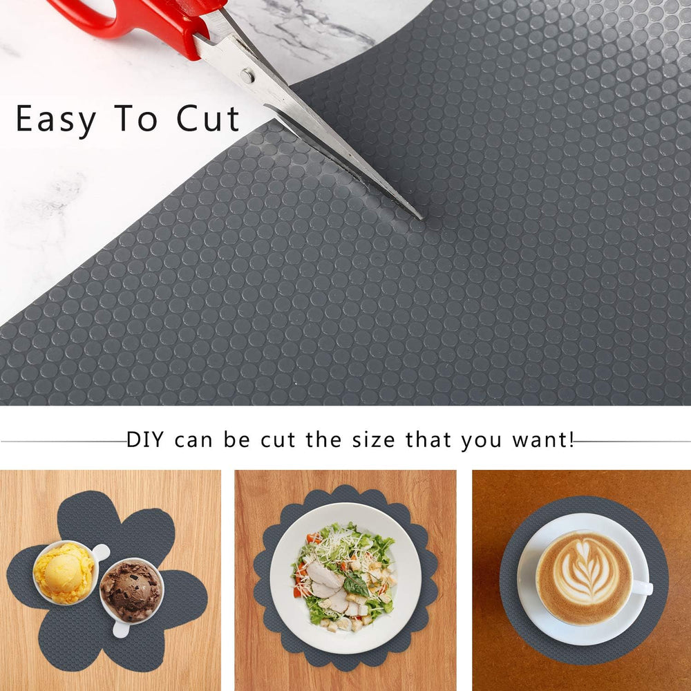 Shelf Liner Kitchen Cabinet Drawer Mats, 17.5"W x 393.7"L Non Adhes...