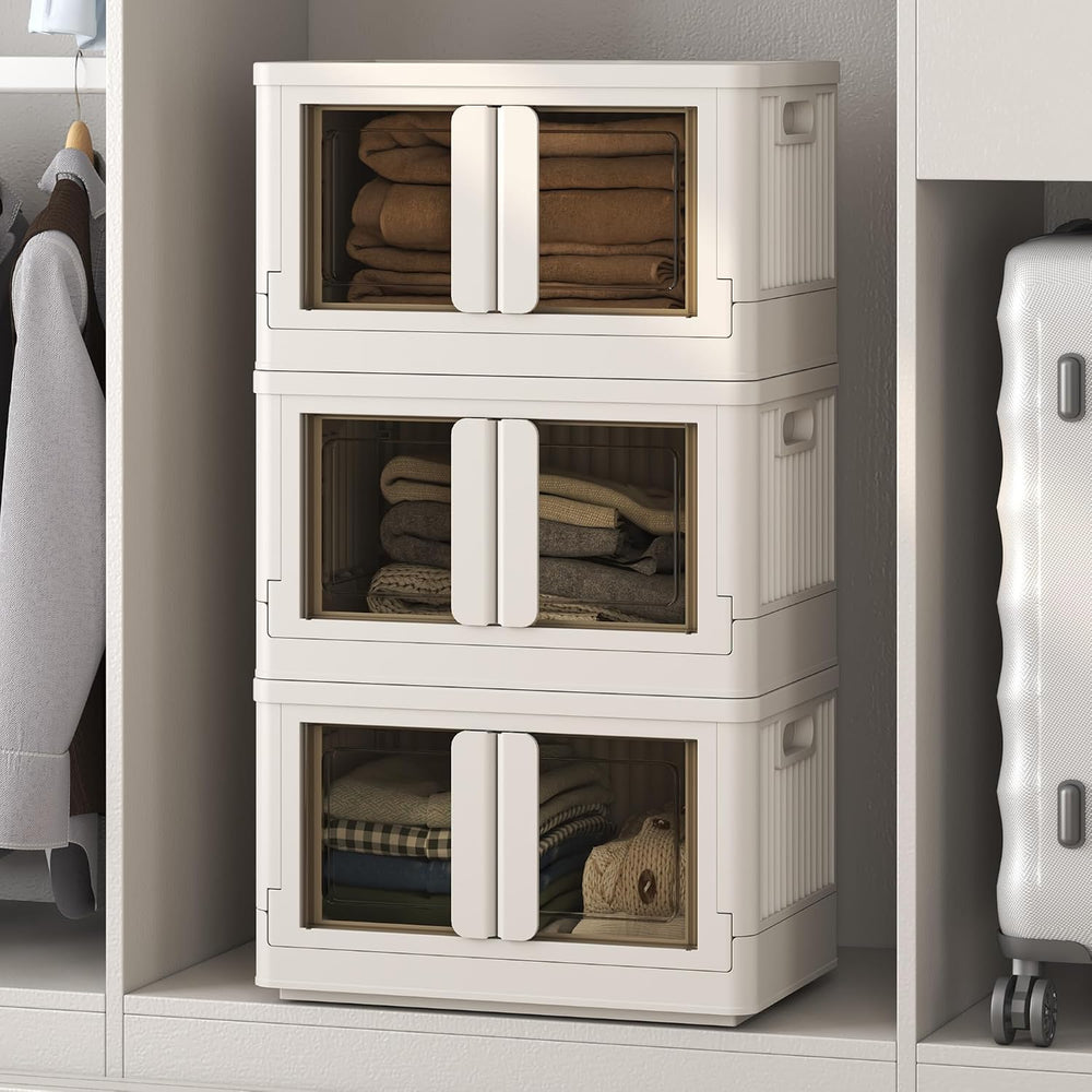 FLEXIMOUNTS 110 QT Stackable Storage Bins