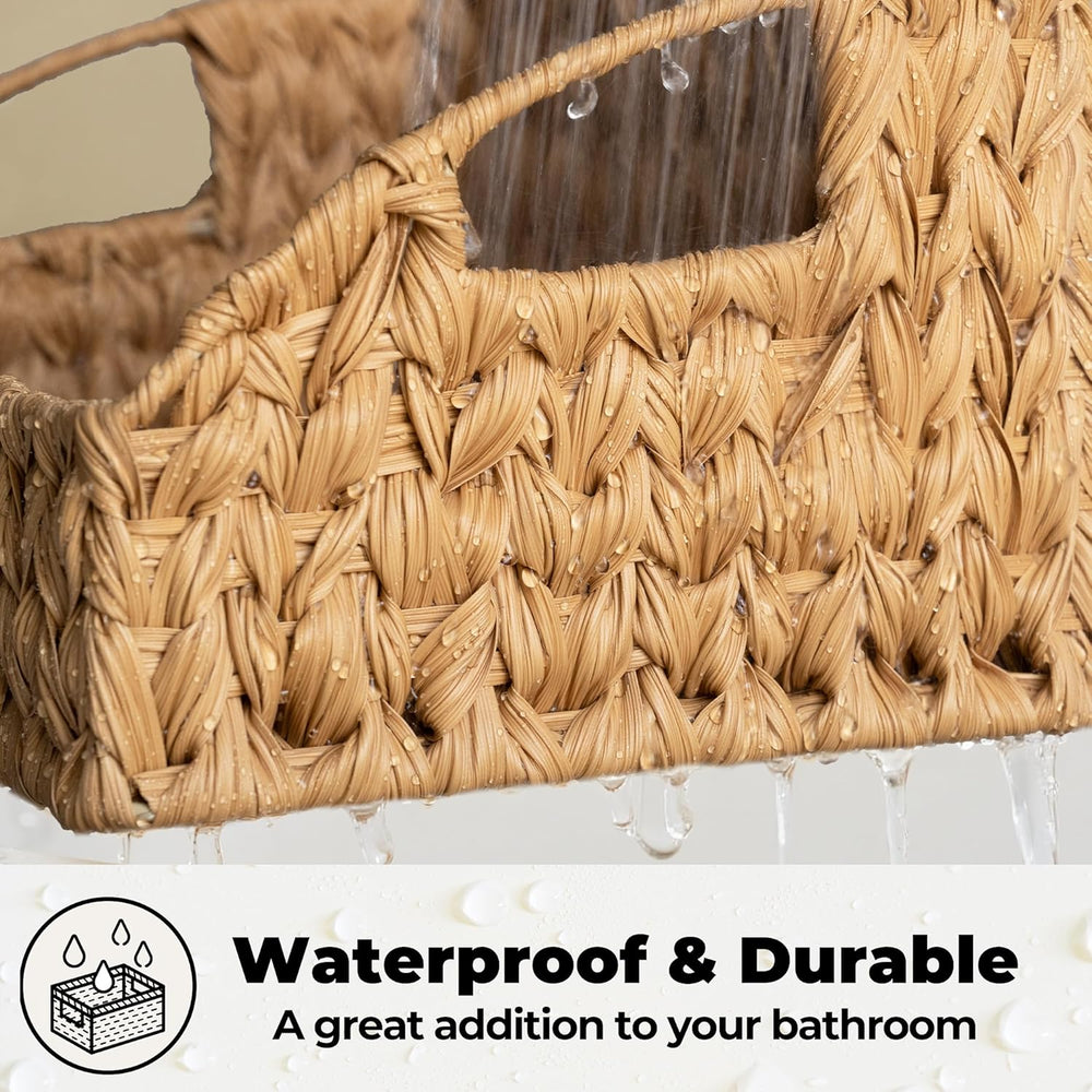 GRANNY SAYS Wicker Storage Basket, Trapezoid Woven Baskets for Storage