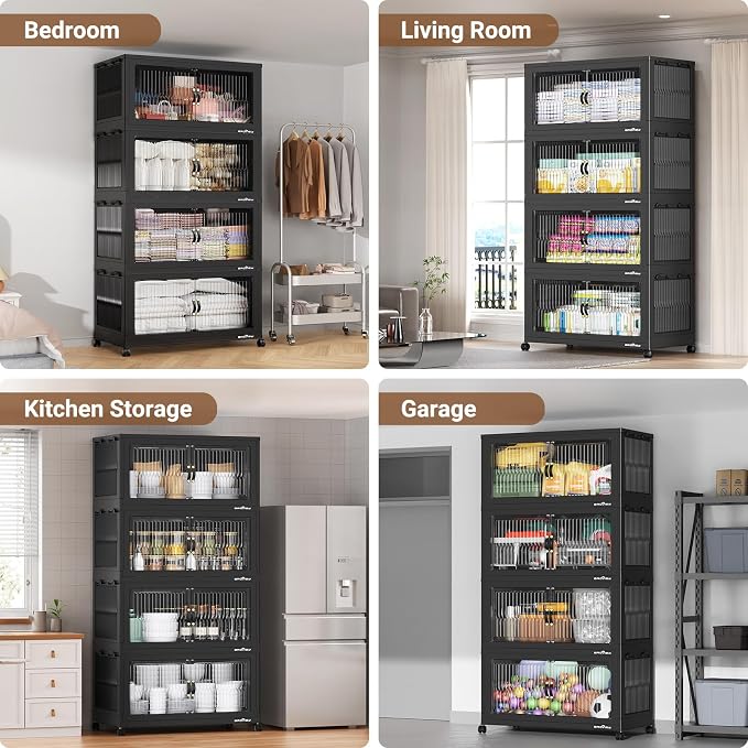 BROVIEW 800Qt Extra Large Stackable Storage Bins