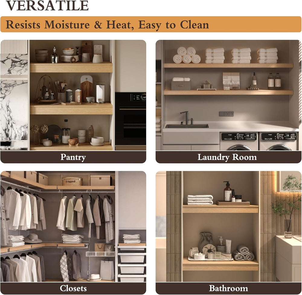 Wire Shelf Covers, 30 x 16 PVC Shelf Covers for Wire Shelving Pantry (5Pcs)