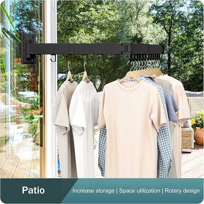 Clothes Drying Rack Wall Mounted, Drying Rack Clothing, Laundry Drying Rack