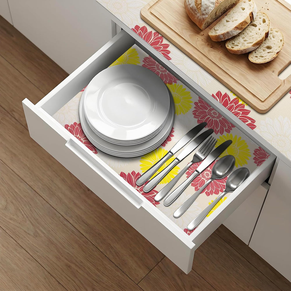 Shelf Liner 5Rolls*17.7'' X 96'' Non Adhesive Cabinet Drawer ...