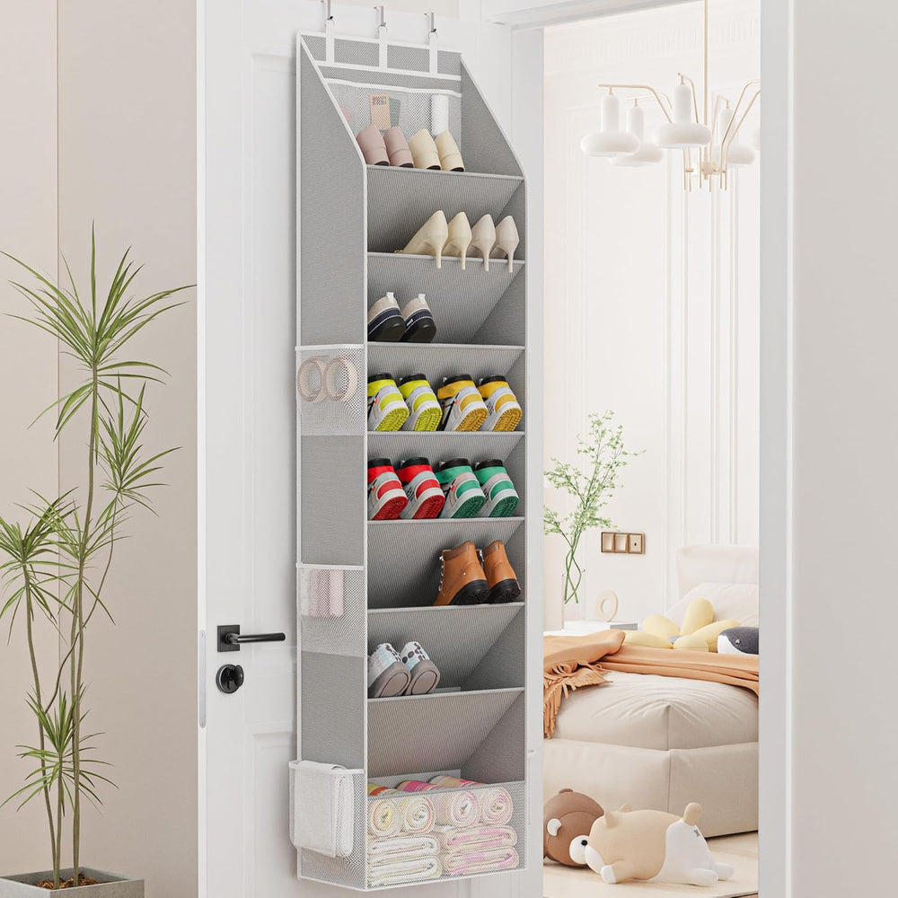 Criusia Shoe Storage, Over the Door Shoe Organizer, Hanging Closet Shoe Stora...