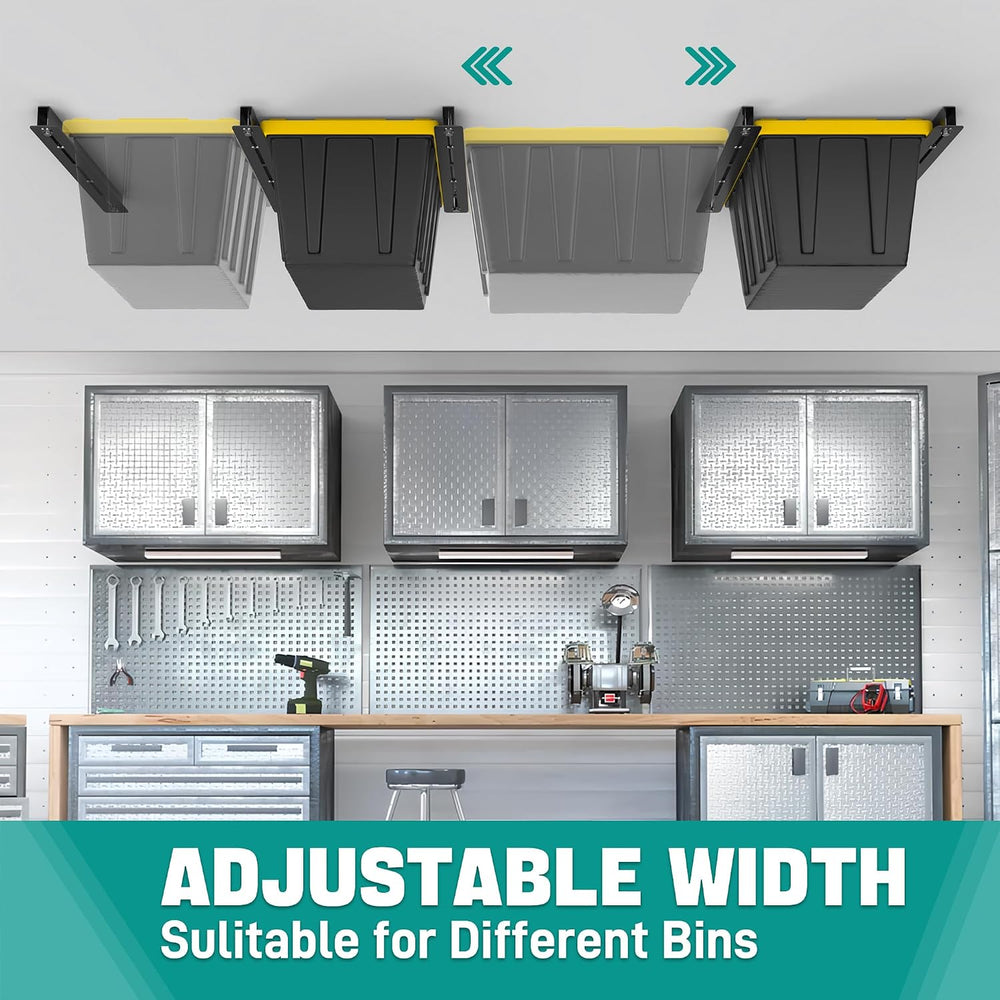 EVERHANGER Ceiling Storage Rack, Heavy Duty Overhead Garage Storage Rack