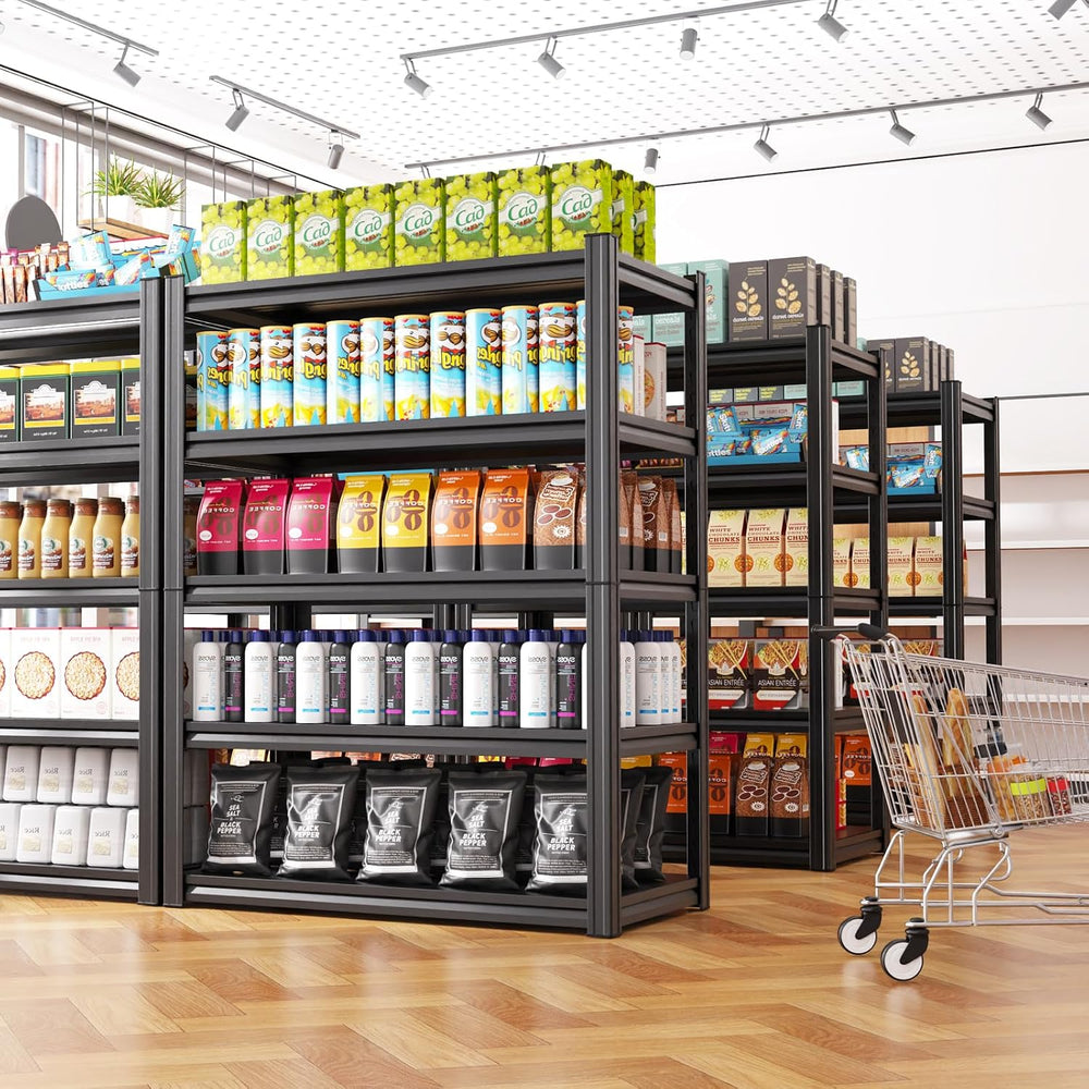 71.2''Heavy Duty Storage Shelves, 5-Tier Garage Shelving,Adjustable M...