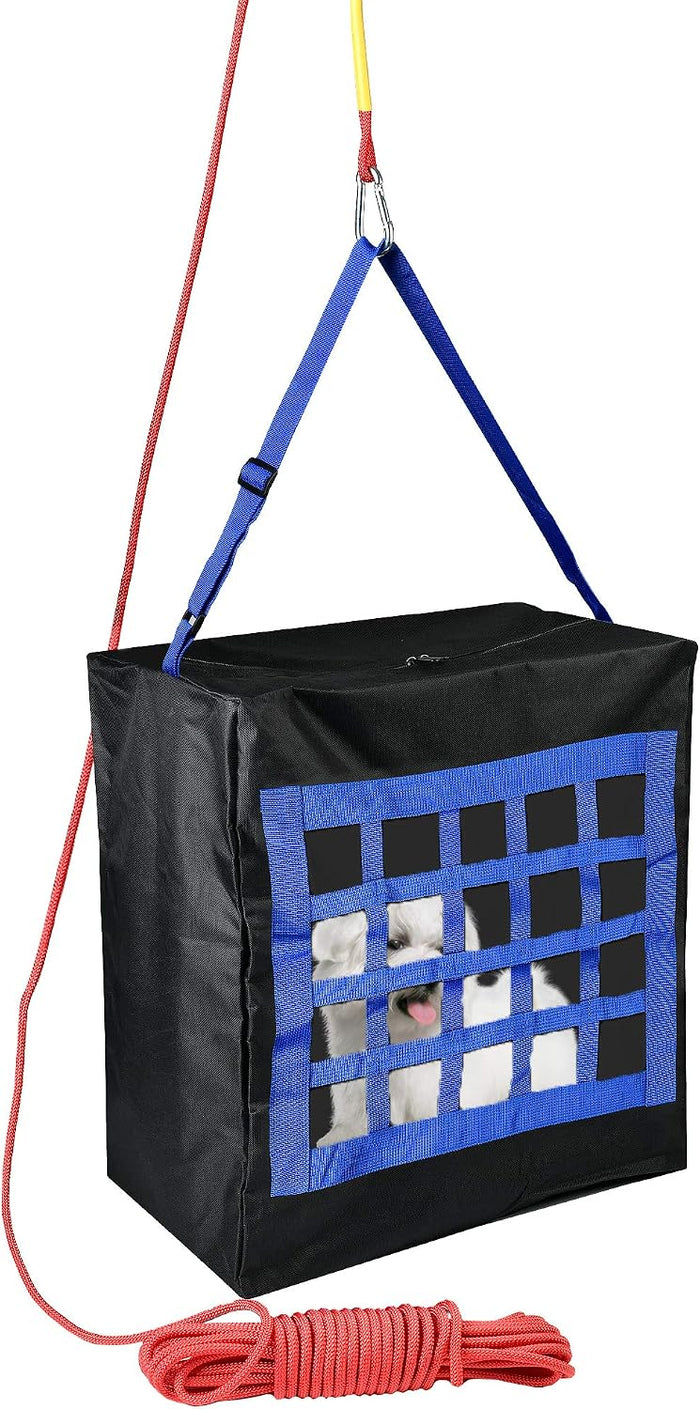 Emergency Escape Bag for Pets up to 100 Lb, Rope 50ft Incl, 28"x21"x14"