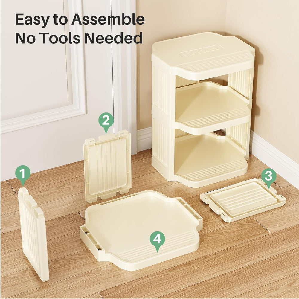 Kitstorack 10 Tiers Stackable Shoe Rack for Closet and Front Door Entrance - ...