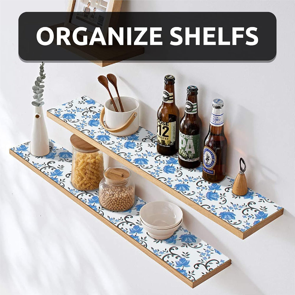 FIFTY FEET 18X96 Inch Shelf Liner for Kitchen Cabinets, PVC Drawer Liner for ...