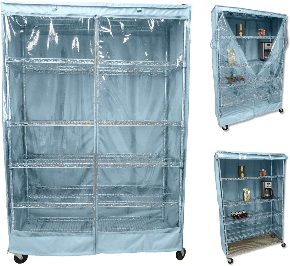 Formosa Covers Waterproof Storage Shelving Rack Cover with Clear Front PVC Pa...