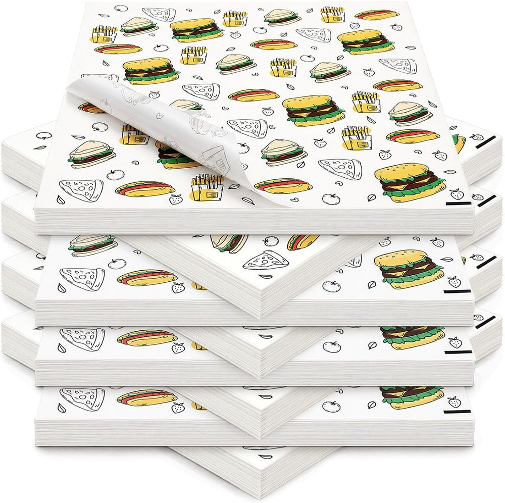 Cididu 1000 Pcs Deli Wax Paper Sheets, 12x12 Inch Grease Resistant Sandwich W...