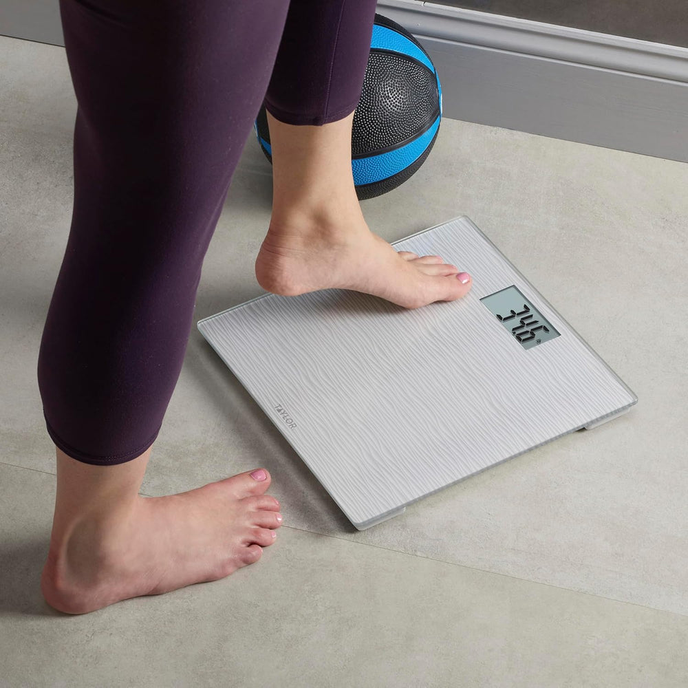 Taylor Digital Body Scale for Body Weight - Tempered Glass Platform with Phot...