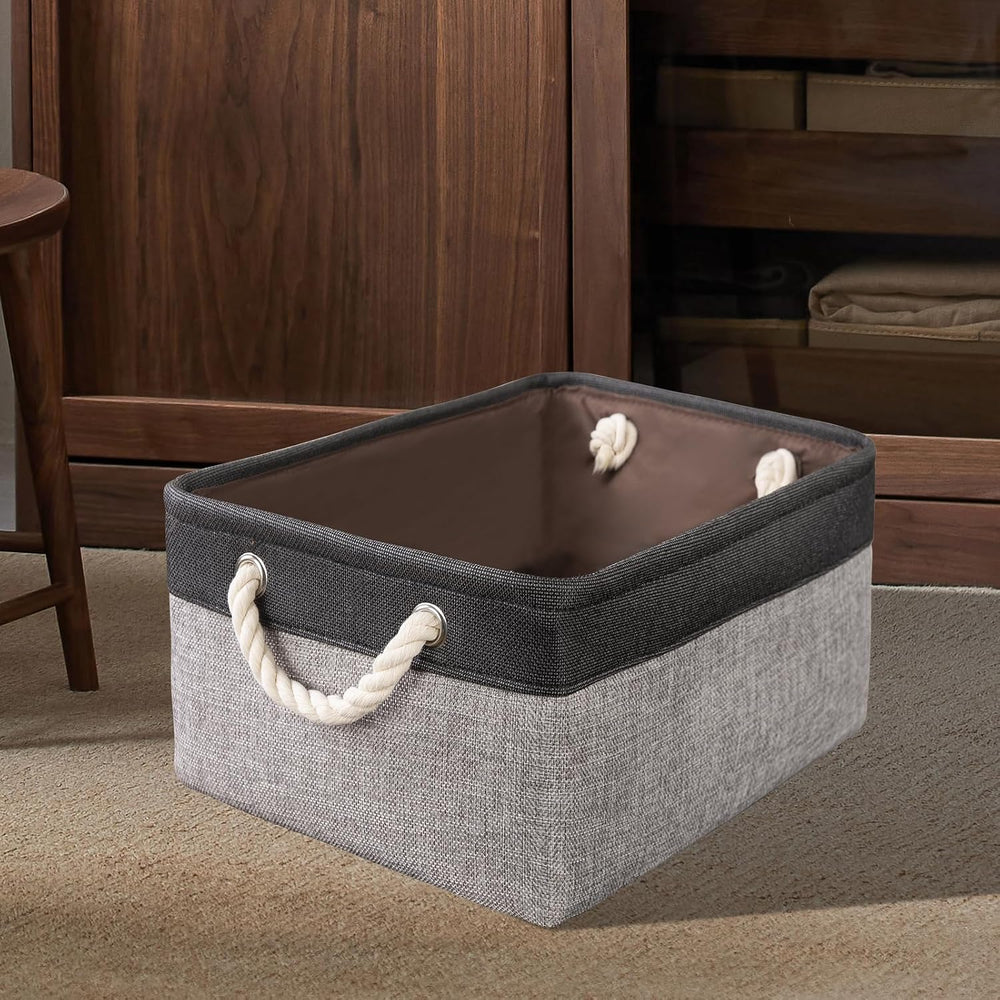 SAMORADREA 8 Pack Storage Basket Bins & Decorative Baskets Fabric Storage...