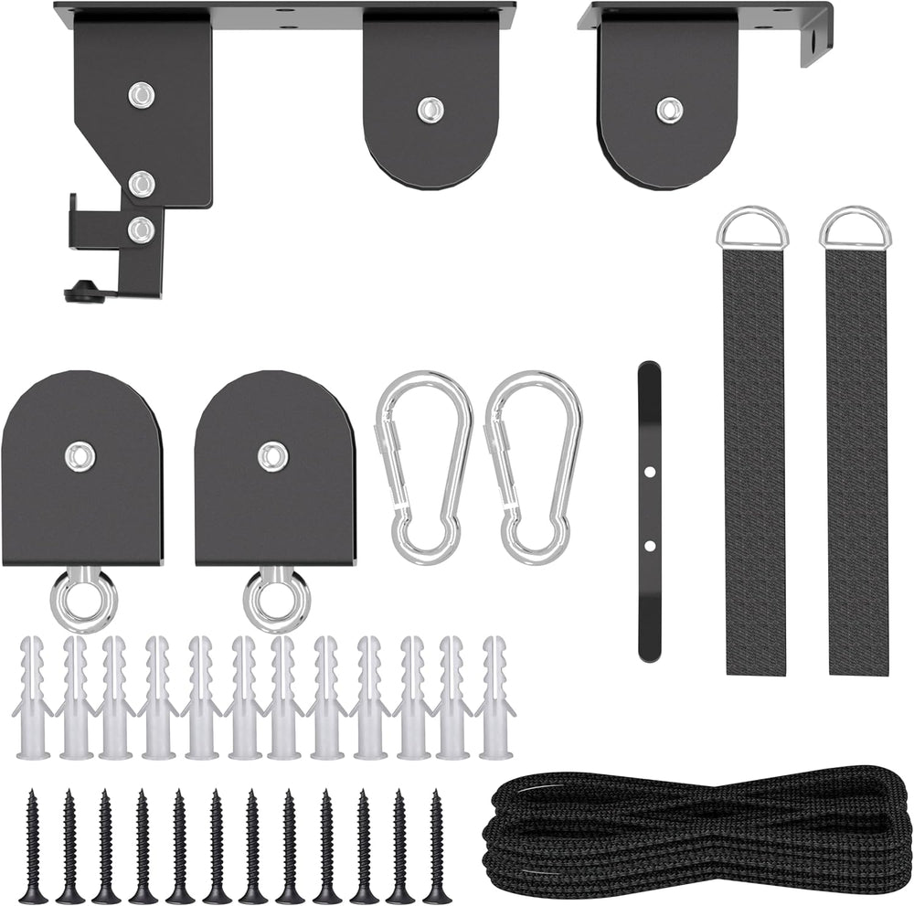 TRUSOON 2-Pack Bike Hoist, Heavy Duty Ebike Pulley System for Garage, 85lb