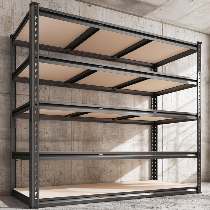 REIBII 48" W Garage Shelving Heavy Duty, 3000LBS Storage Shelves, 5-Tier