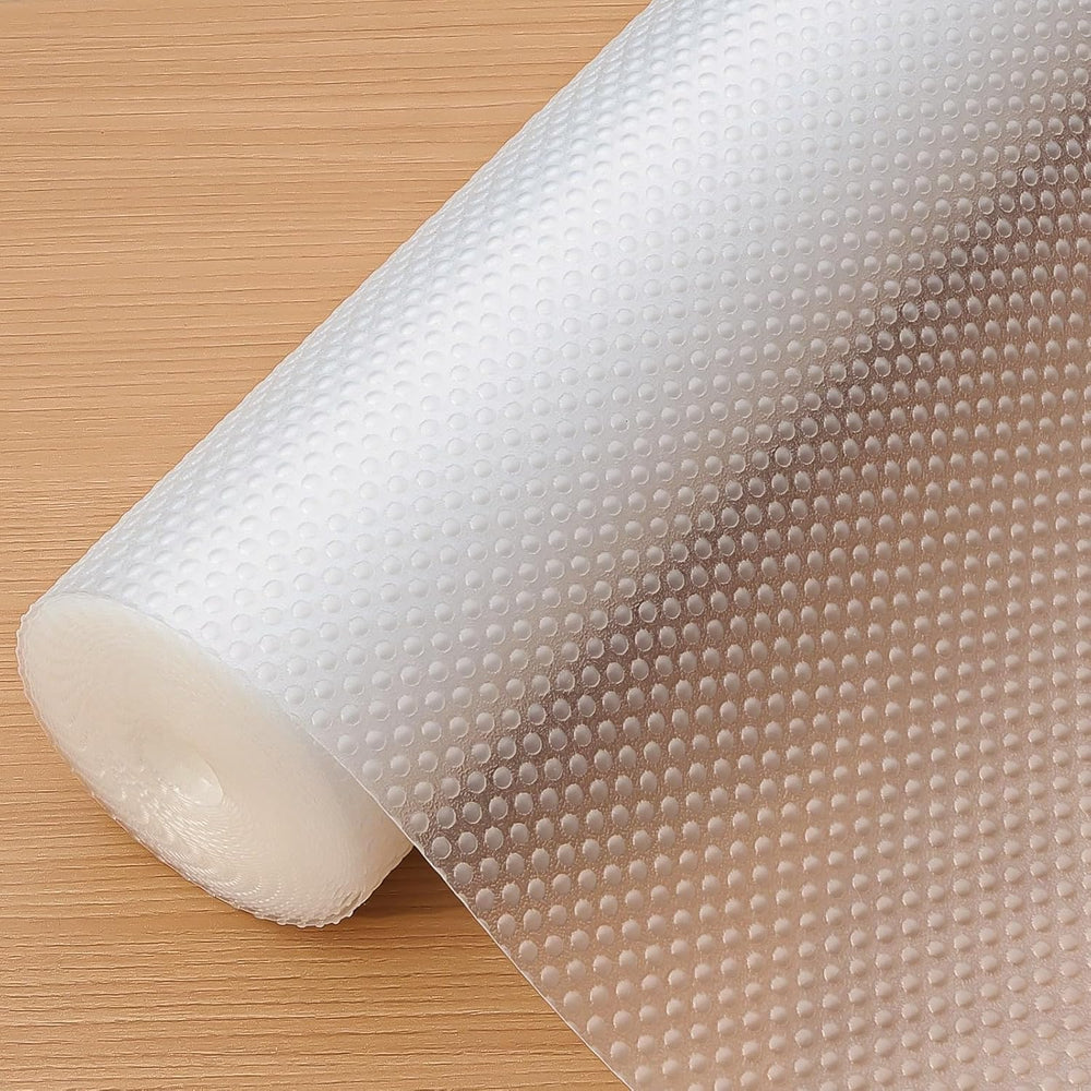 Hersvin Shelf Liner, 26 in x20 ft Non-Adhesive Drawer Liners EVA Kitchen Cupb...