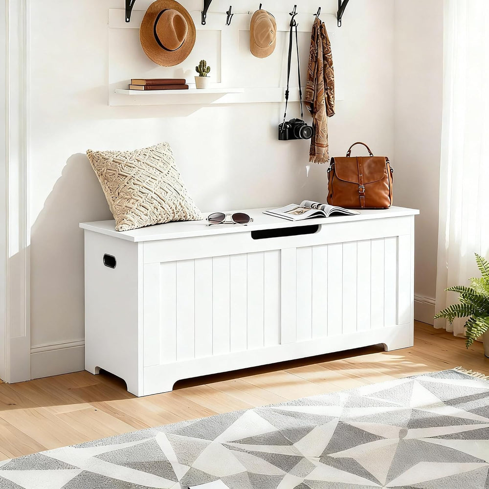 ZENY Storage Chest, Lift Top Storage Trunk, Entryway Shoe Bench, Wooden Stora...