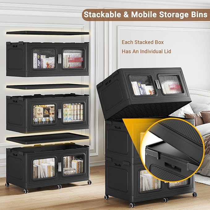 BROVIEW 300 Qt Stackable Storage Bin