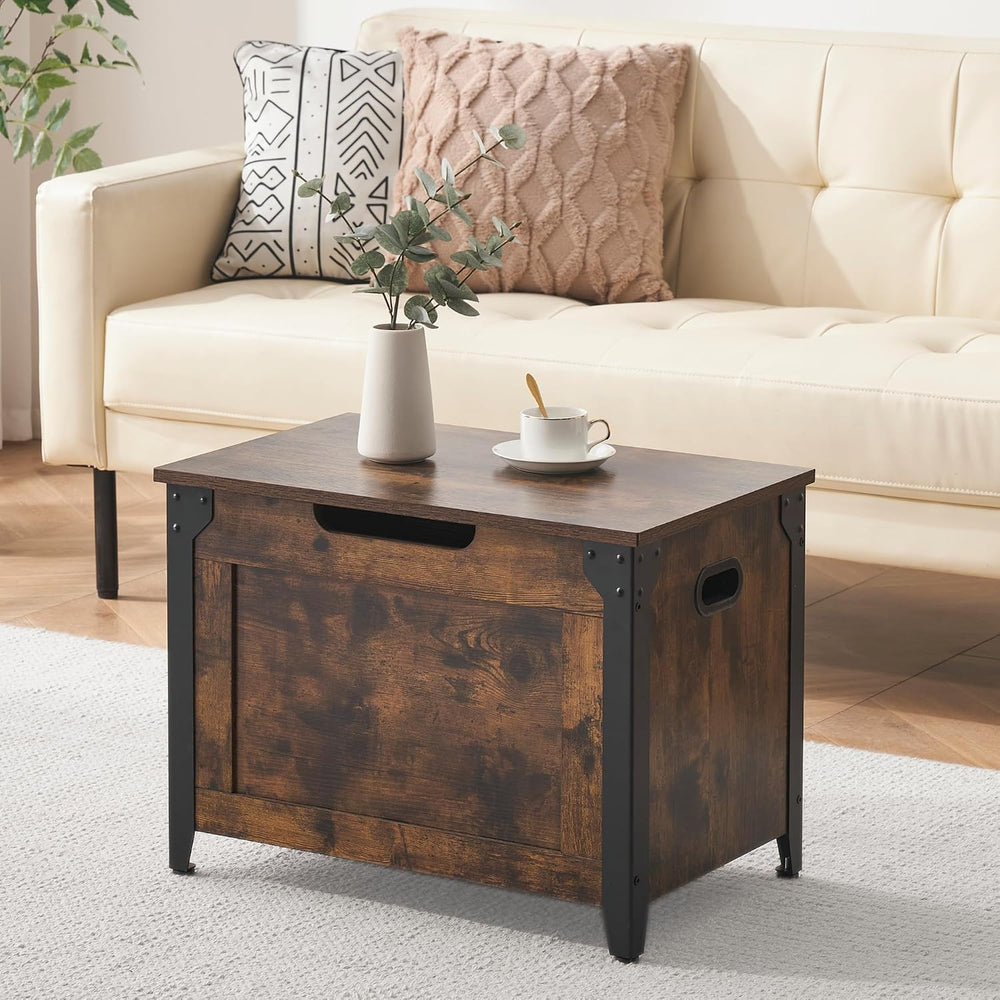 GAOMON 23.6" Storage Chest, Storage Bench with Safety Hinge