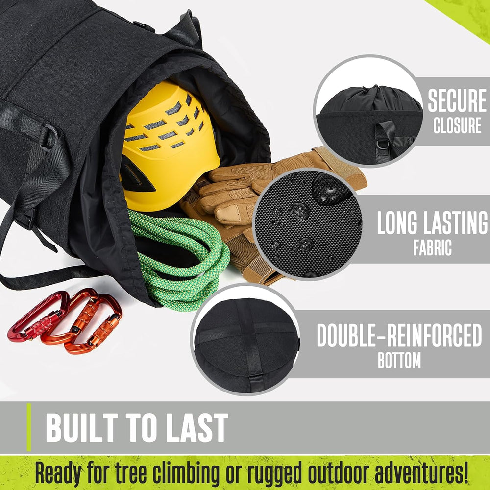 Arborist Rope Bag, 35L Tree Climbing Rope Bag, Arborist Equipment Bucket Back...