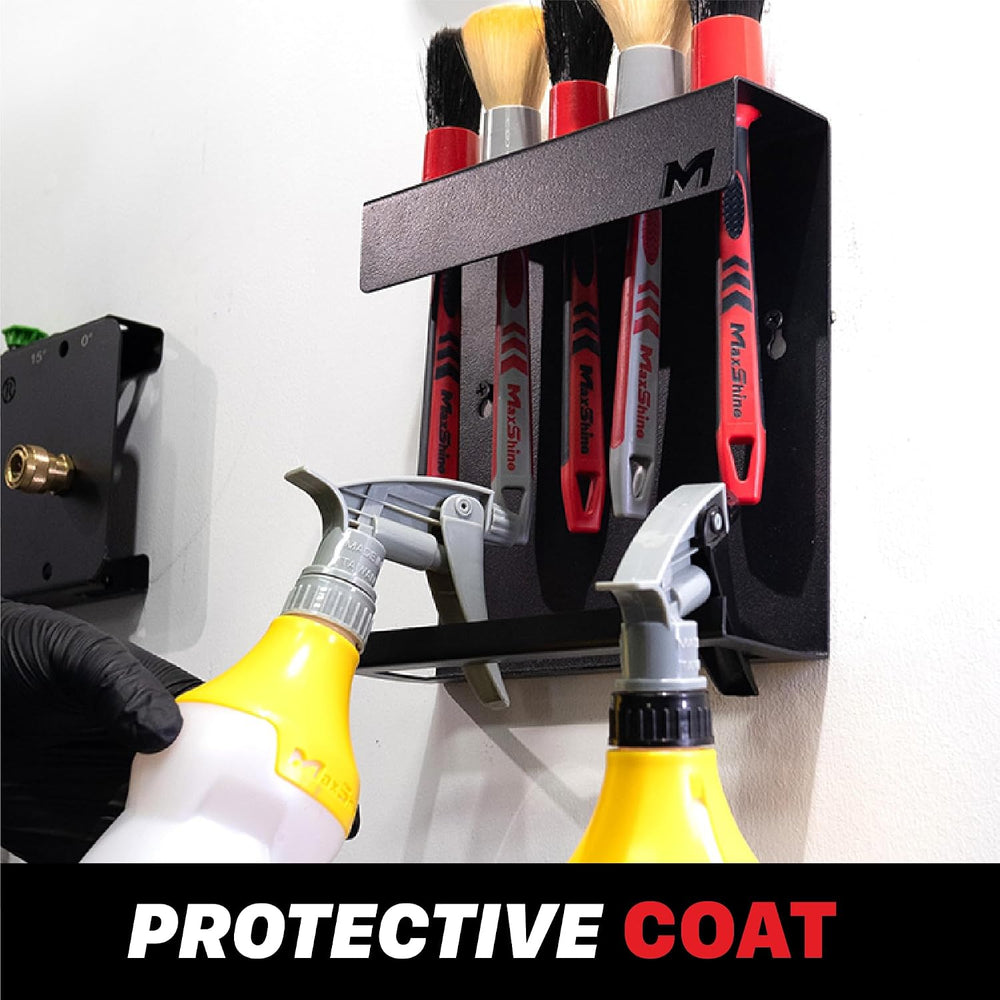 Maxshine Universal Brush & Trigger Bottle Holder – Wall-Mount Organizer H...
