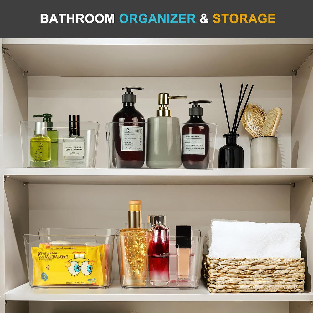 Heyuzb Pantry Organizers Storage, Clear Storage Organizer Bins 12 PACK