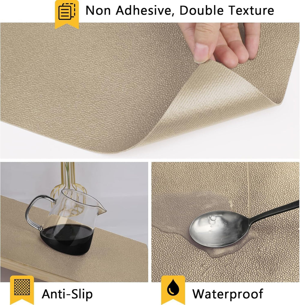 WochiTV Shelf Liner for Cabinets, Drawer Non Adhesive Non Slip Foam Mat for K...