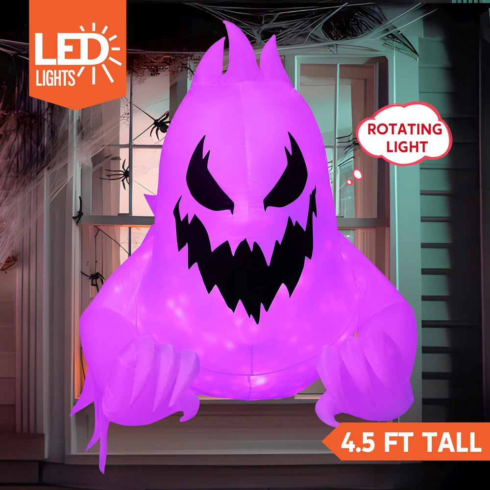 Joiedomi 4.5 FT Halloween Inflatable Scary Ghost Outdoor Decoration, Inflatab...