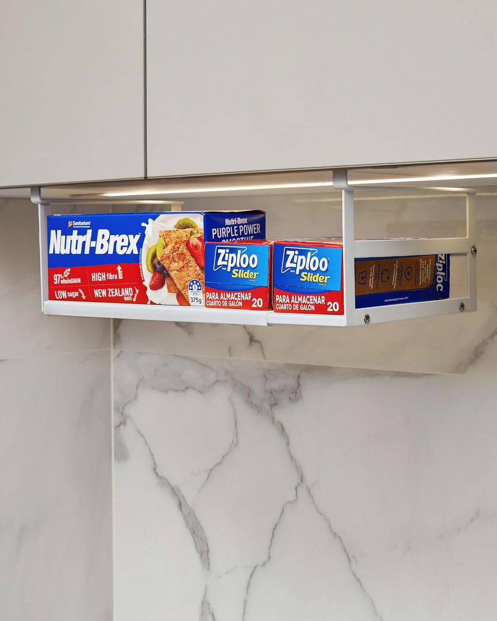Under Shelf Storage Basket, 2-Pack Under Cabinet Shelf Organizer